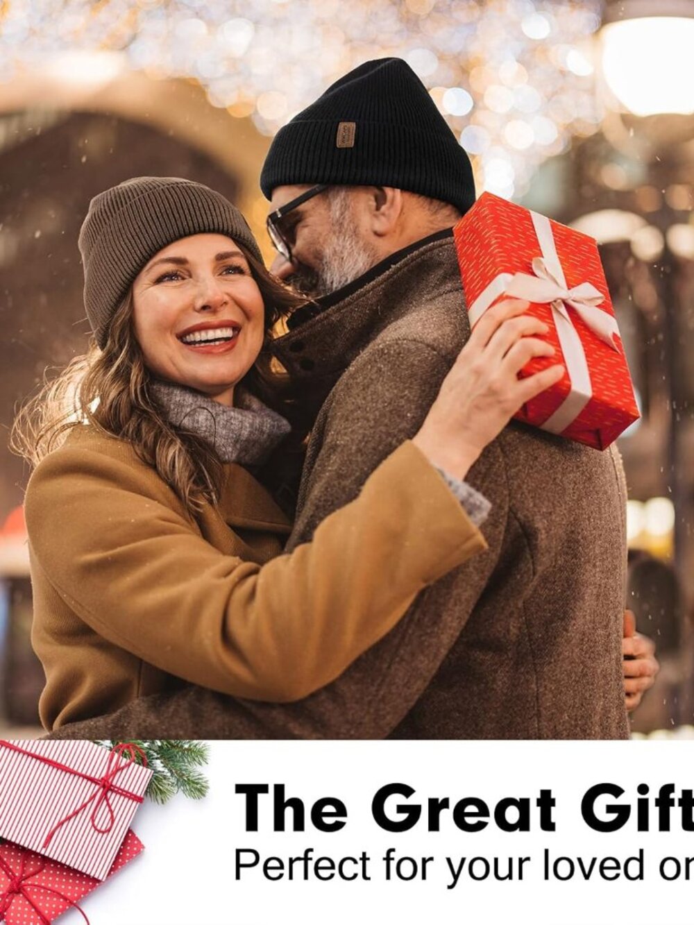 Winter Beanie for Men Women, Fleece Lined Beanie Soft Warm Knit Hat Ski Stocking - Picture 6 of 6